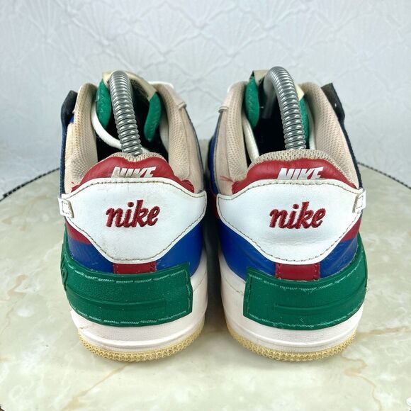 Nike Air Force 1 Sneakers Womens 7.5 Shadow Mystic Navy Athletic Streetwear Shoe - Picture 9 of 13